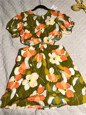 NWT Molly Green cutout dress!